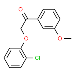 2-(2-Chlorophenoxy)-1-(3-methoxyphenyl)ethanone structure