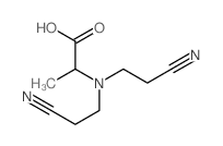 2-[bis(2-cyanoethyl)amino]propanoic acid结构式