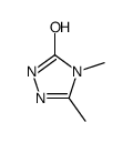 3,4-dimethyl-1H-1,2,4-triazol-5-one结构式