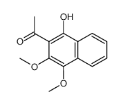 1-Hydroxy-3,4-dimethoxy-2-naphthalenyl(methyl) ketone结构式