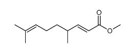 4,8-Dimethyl-2,7-nonadienoic acid methyl ester Structure