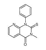 3-methyl-1-phenyl-2-thioxo-2,3-dihydro-1H-pyrido[2,3-d]pyrimidin-4-one Structure