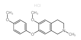 6-methoxy-7-(4-methoxyphenoxy)-2-methyl-3,4-dihydro-1H-isoquinoline structure