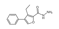 2-Furancarboxylicacid,3-ethyl-4-phenyl-,hydrazide(9CI)结构式