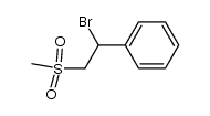 methyl 2-bromo-2-phenylethyl sulfone结构式