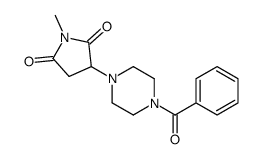 3-(4-benzoylpiperazin-1-yl)-1-methylpyrrolidine-2,5-dione Structure