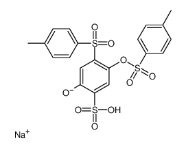 sodium,2-hydroxy-4-(4-methylphenyl)sulfonyl-5-(4-methylphenyl)sulfonyloxybenzenesulfonate Structure