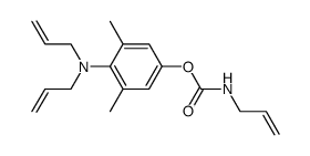 Allyl-carbamic acid 4-diallylamino-3,5-dimethyl-phenyl ester Structure