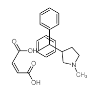 3-benzhydryl-1-methyl-pyrrolidine; but-2-enedioic acid picture