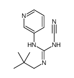 1-cyano-2-(2,2-dimethylpropyl)-3-pyridin-3-ylguanidine结构式