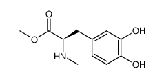 D-Tyrosine, 3-hydroxy-N-methyl-, methyl ester (9CI)结构式