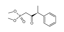 (S)-(+)-dimethyl (2-oxo-3-phenylbutyl)phosphonate结构式