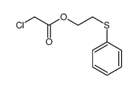 2-phenylsulfanylethyl 2-chloroacetate结构式