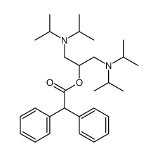 1,3-bis[di(propan-2-yl)amino]propan-2-yl 2,2-diphenylacetate结构式