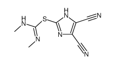 2-(4,5-dicyano-1H-imidazol-2-yl)-1,3-dimethyl-isothiourea Structure