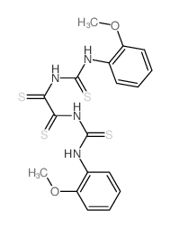 N,N'-bis[(2-methoxyphenyl)carbamothioyl]ethanedithioamide Structure