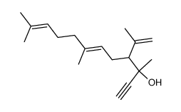 4-Isopropenyl-3,7,11-trimethyldodeca-1-yn-6,10-dien-3-ol Structure