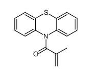 2-methyl-1-phenothiazin-10-ylprop-2-en-1-one Structure