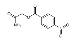 2-(4-Nitrobenzoyloxy)acetamid结构式