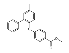 methyl 4-(4-methyl-2-phenylphenyl)sulfanylbenzoate结构式