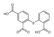 4-(2-carboxyphenyl)sulfanyl-3-nitrobenzoic acid Structure