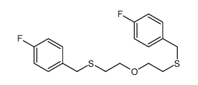 1-fluoro-4-[2-[2-[(4-fluorophenyl)methylsulfanyl]ethoxy]ethylsulfanylmethyl]benzene结构式