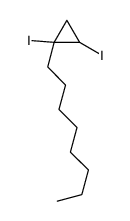 1,2-diiodo-1-octylcyclopropane Structure