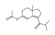 3-isobutyryl-7a-methyl-2,6,7,7a-tetrahydro-1H-inden-5-yl acetate Structure