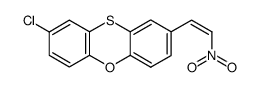 2-Chloro-8-((Z)-2-nitro-vinyl)-phenoxathiine Structure