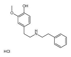 2-methoxy-4-[2-(2-phenylethylamino)ethyl]phenol,hydrochloride结构式