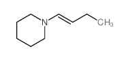 1-[(E)-but-1-enyl]piperidine structure