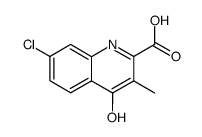 7-chloro-4-hydroxy-3-methyl-quinoline-2-carboxylic acid Structure