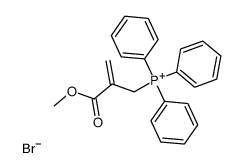 (2-Methoxycarbonyl-2-propenyl)triphenylphosphonium Structure