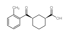 cis-3-(2-methylbenzoyl)cyclohexane-1-carboxylic acid结构式