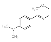 p-[N-(2-Methoxyethyl)formimidoyl]-N,N-dimethylaniline结构式