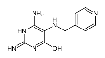 2,6-diamino-5-(pyridin-4-ylmethylamino)-1H-pyrimidin-4-one Structure