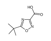 1,2,4-Oxadiazole-3-carboxylicacid,5-(1,1-dimethylethyl)-(9CI) structure