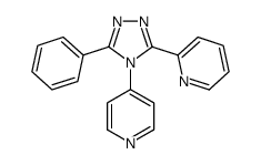 2-(5-phenyl-4-pyridin-4-yl-1,2,4-triazol-3-yl)pyridine结构式