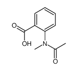 2-[乙酰基(甲基)氨基]苯甲酸结构式