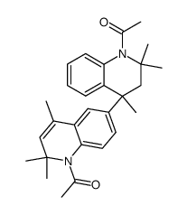 1,1'-diacetyl-2,2,4,2',2',4'-hexamethyl-1,2,3,4,1',2'-hexahydro-[4,6']biquinolinyl Structure