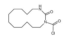 1,3-diazacyclotetradecan-2-one-1-carbonyl chloride结构式