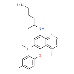 4-methyl-5-(4-fluorophenoxy)primaquine结构式