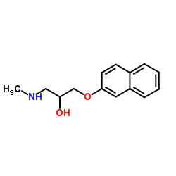 1-METHYLAMINO-3-(NAPHTHALEN-2-YLOXY)-PROPAN-2-OL Structure