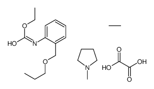 CARBANILIC ACID, o-(PROPOXYMETHYL)-, 2-(1-PYRROLIDINYL)ETHYL ESTER, OX ALATE (1:1 structure