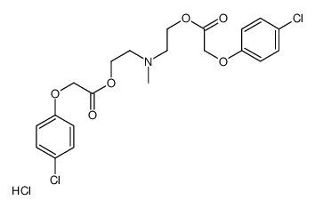 2-[2-[2-(4-chlorophenoxy)acetyl]oxyethyl-methylamino]ethyl 2-(4-chlorophenoxy)acetate,hydrochloride Structure