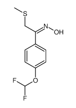 N-[1-[4-(difluoromethoxy)phenyl]-2-methylsulfanylethylidene]hydroxylamine结构式