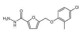 2-Furancarboxylic acid, 5-[(4-chloro-2-methylphenoxy)methyl]-, hydrazide Structure