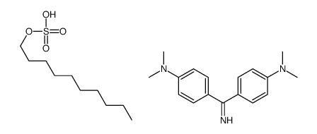 decyl hydrogen sulphate, compound with 4,4'-carbonimidoylbis[N,N-dimethylaniline] (1:1) picture