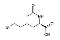 N-acetyl-D-2-amino-6-bromohexanoic acid Structure