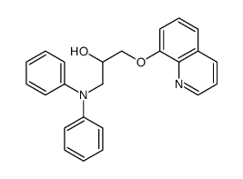 1-(N-phenylanilino)-3-quinolin-8-yloxypropan-2-ol结构式